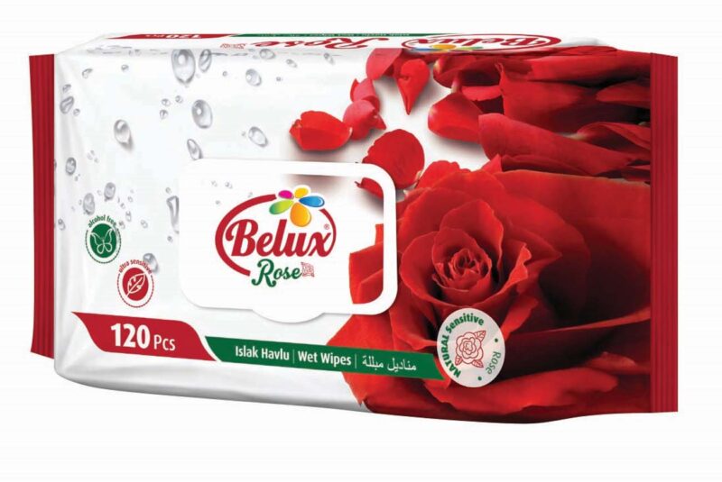 Belux мокри кърпи 120бр. Rose