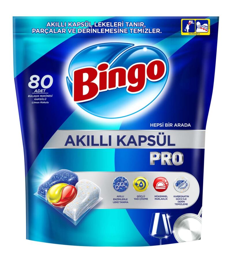 Bingo Dishwashing Capsules Pro 80