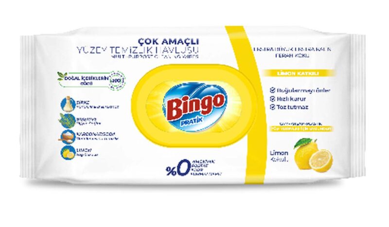 Bingo почистващи кърпи Lemon x 100