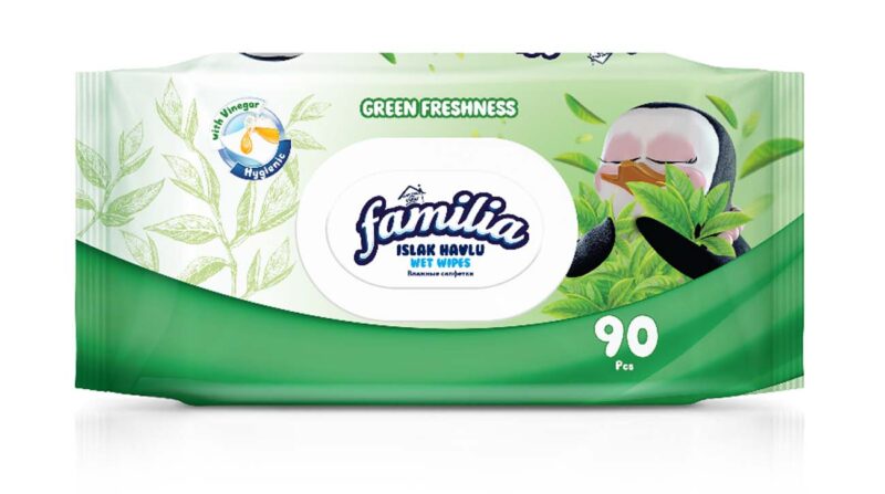 Familia мокри кърпи х90 Green Tea