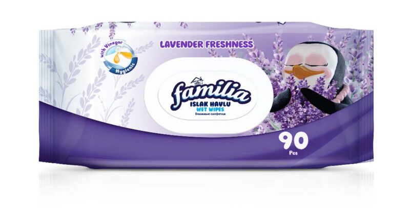 Familia мокри кърпи х90 Lavender Fresh