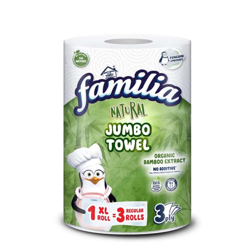 Familia кухненска ролка 1-ца Jumbo Natural