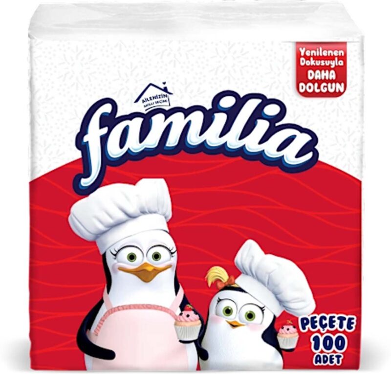 Familia салфетки х 100бр. Бели