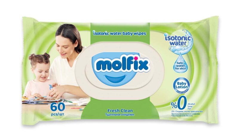 Molfix мокри кърпи с капак Fresh 60бр.