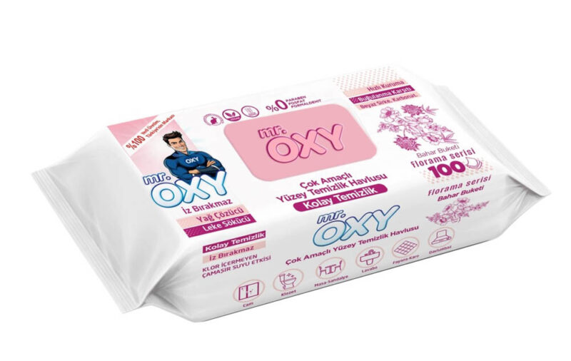 Mr. OXY почистащи кърпи х 100 броя Cherry Blossom